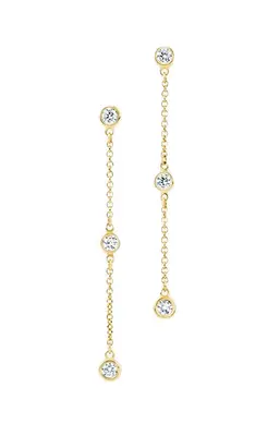 Liu Jo Orecchini Lunghi Pendenti Con Zirconi Lj2468