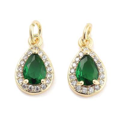 Brass with Cubic Zirconia  Pendants