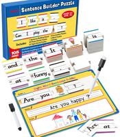 Aizweb Sentence Building, Sight Word Games for 1st 2nd Grade Classroom Must Haves - Montessori Phonics Reading Learning Activ...