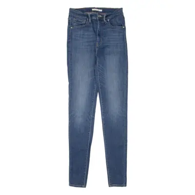 LEVI'S Mile High Womens Jeans Blue Slim Skinny Stone Wash W24 L32