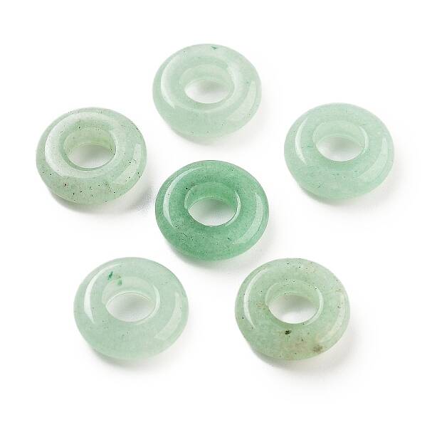 Natural Green Aventurine European Beads