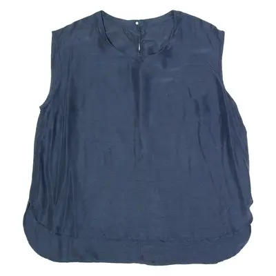 Womens Vest Blue Sleeveless L
