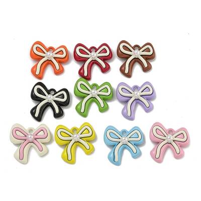 Spray Painted Alloy Pendants