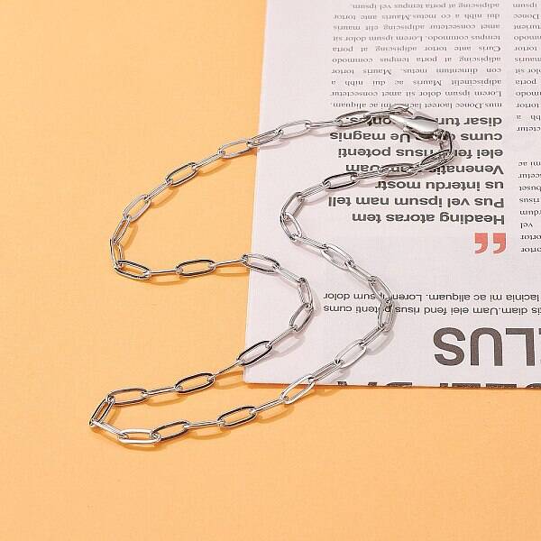 Non-Tarnish 304 Stainless Steel Cable Chain Necklaces