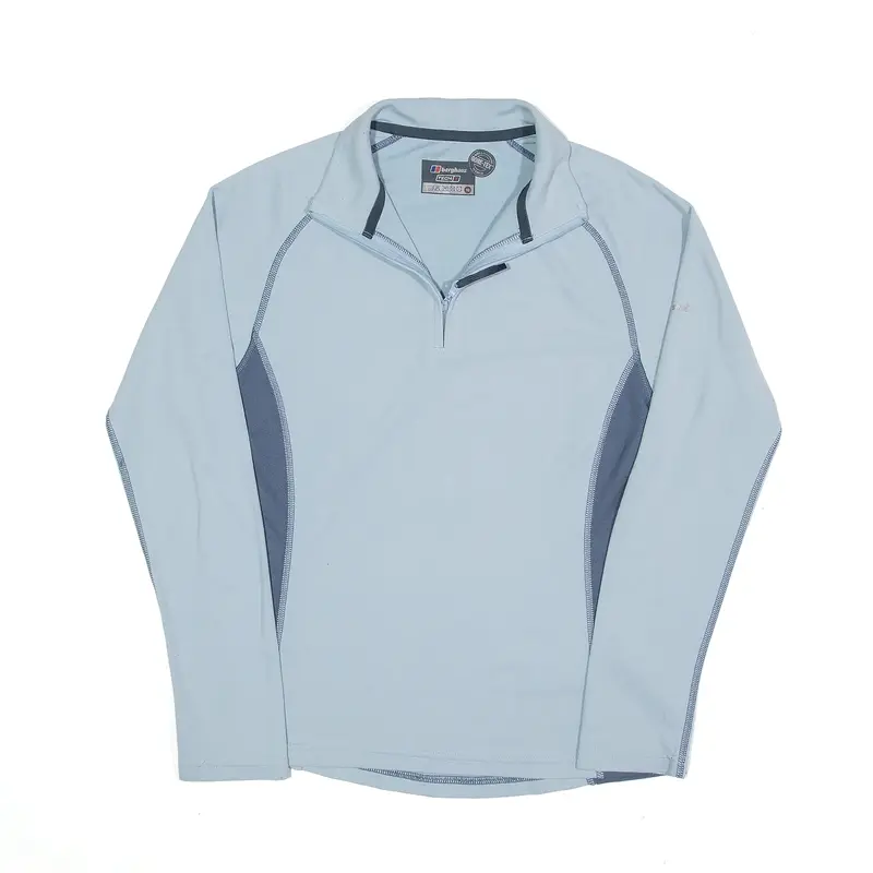 BERGHAUS Sweatshirt Blue 1/4 Zip Womens S