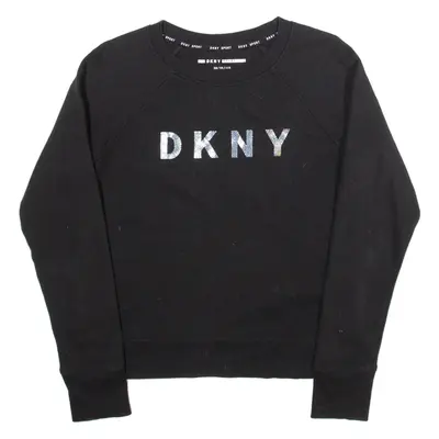 DKNY Womens Sweatshirt Black XS