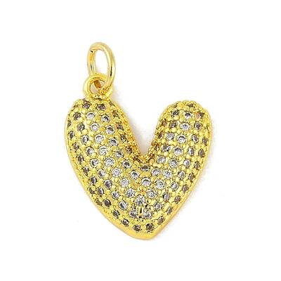 Brass Micro Pave Cubic Zirconia Pendants