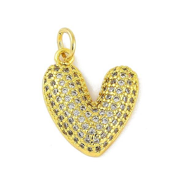 Brass Micro Pave Cubic Zirconia Pendants