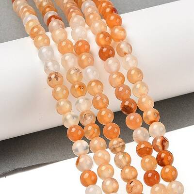 Natural Red Agate Beads Strands