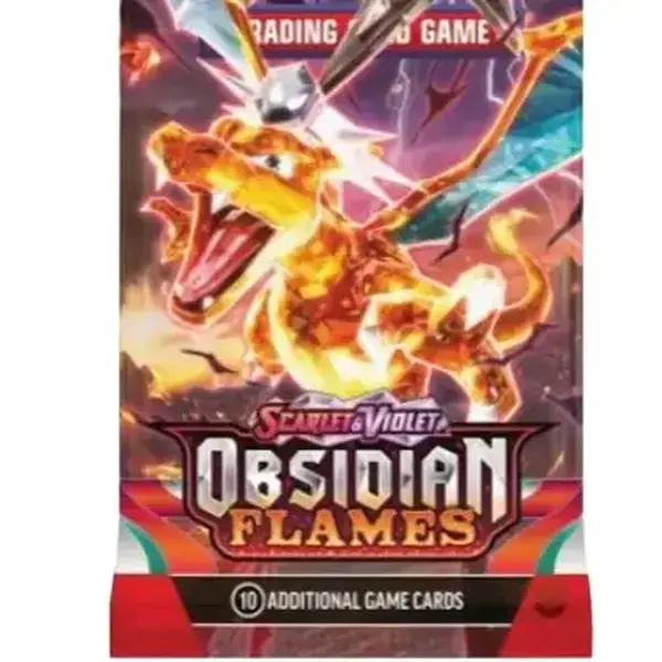 Scarlet & Violet -,Obsidian Flames Pack - Trading Card Game with 10 Additional Cards