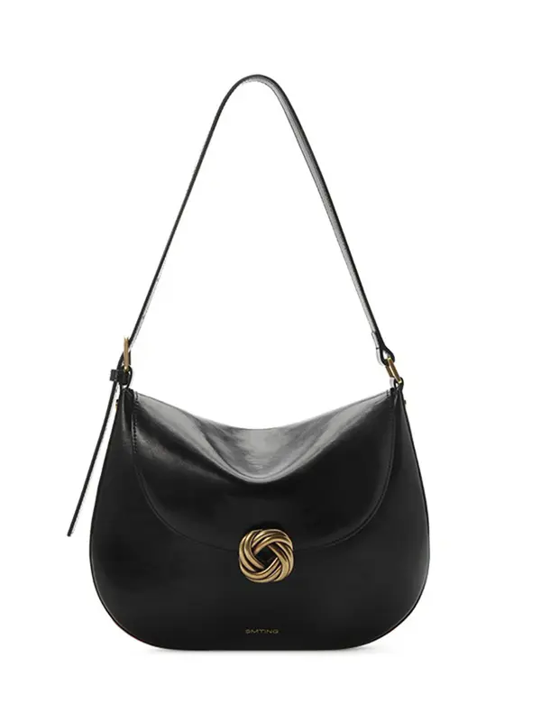 Smting leather saddle bag