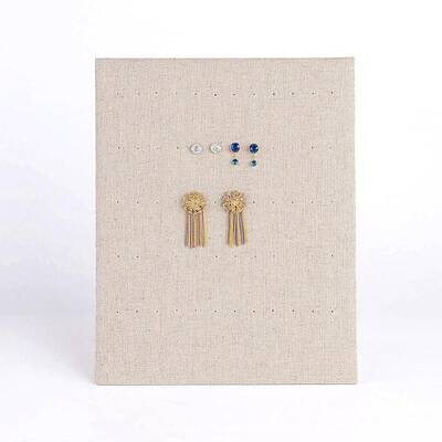 Rectangle Wood L-Shaped Earring Display Stand