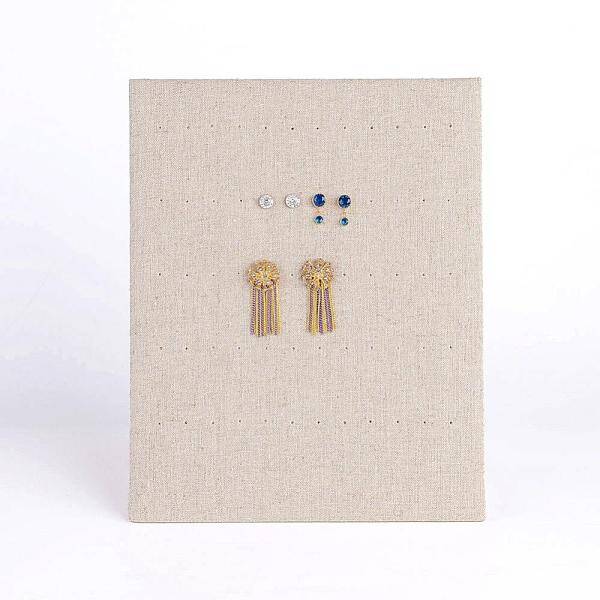 Rectangle Wood L-Shaped Earring Display Stand