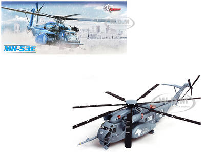Sikorsky MH-53E Sea Dragon Helicopter United States Navy Black Stallions Tail Number 00 Light Gray 1/72 Diecast Model by Panz...