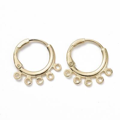 Brass Huggie Hoop Earrings for Women