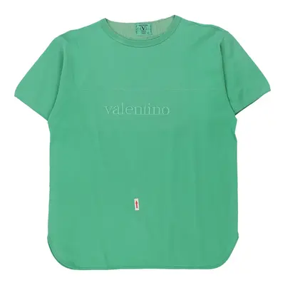 16 Years Valentino Spellout T-Shirt - XL Green Cotton | Size: x-large