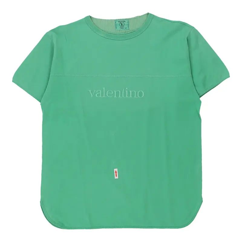 16 Years Valentino Spellout T-Shirt - XL Green Cotton | Size: x-large