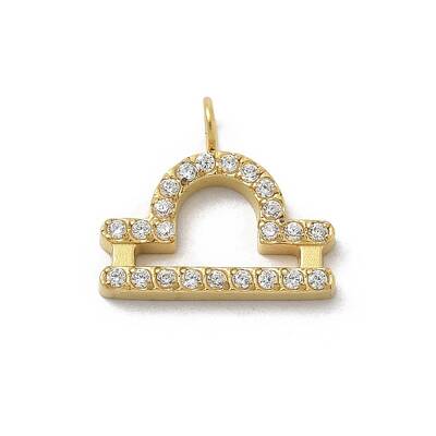 Ion Plating(IP) 304 Stainless Steel Micro Pave Cubic Zirconia Charms