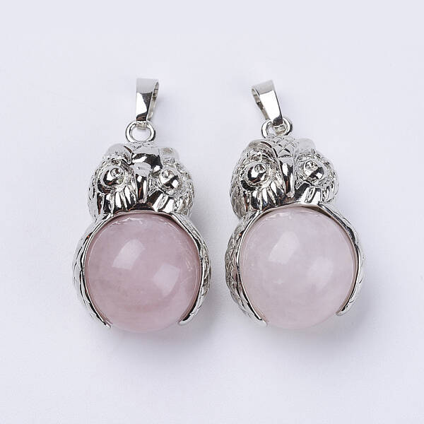 Natural Rose Quartz Pendants