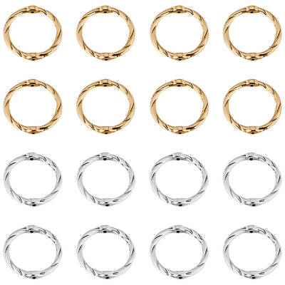 80Pcs 2 Colors Alloy Linking Rings