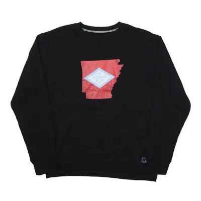 NAUTICA USA Arkansas Sweatshirt Black Mens XL
