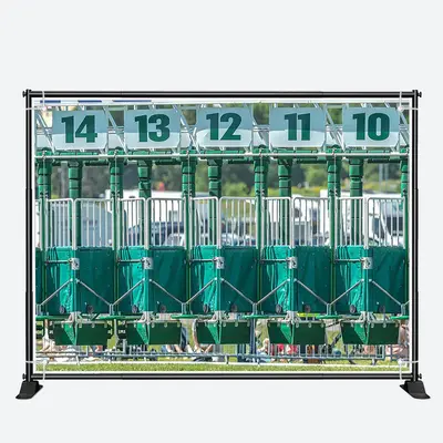 Horse Race Course Green Fence Kentucky Derby Backdrop - Aperturee