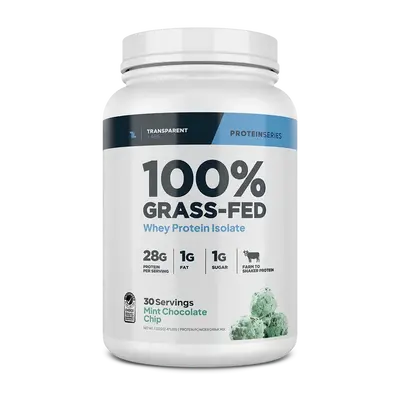 Transparent Labs Grass Fed Isolate - Whey Protein Isolate (30 Servings)