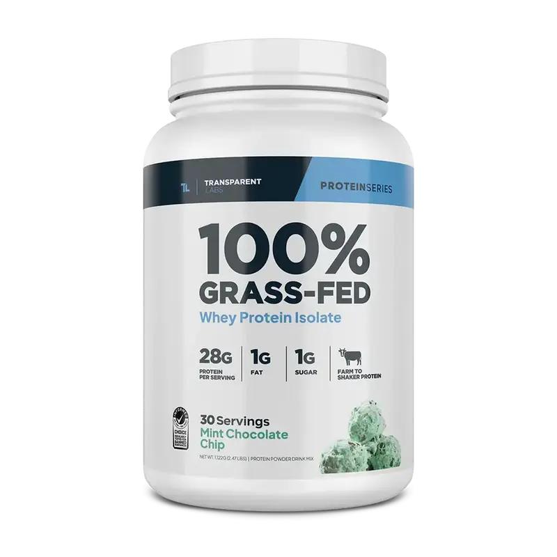 Transparent Labs Grass Fed Isolate - Whey Protein Isolate (30 Servings)