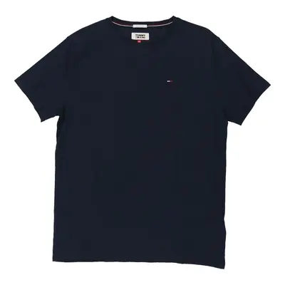 Tommy Jeans T-Shirt - Medium Navy Cotton
