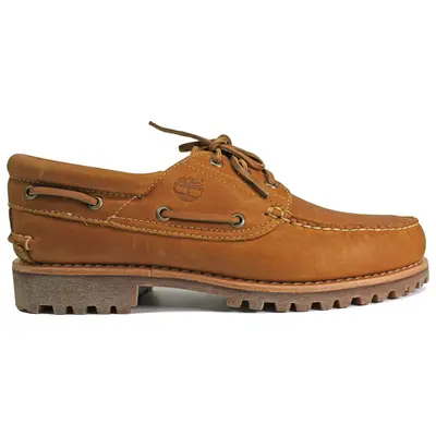 Timberland Authentics 3 Eye Classic Lug Leather Men's Lace Up Shoes - Wheat - Size:US 8.5 Men
