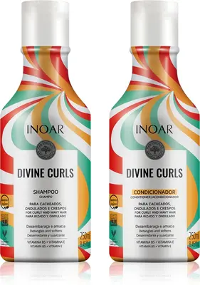 INOAR curly hair set 2Ă— 250 ml