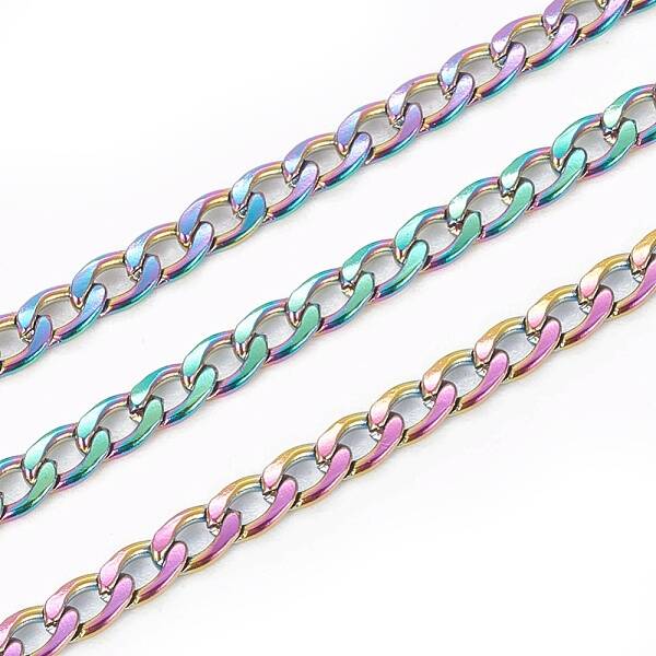 Ion Plating(IP) 304 Stainless Steel Curb Chains