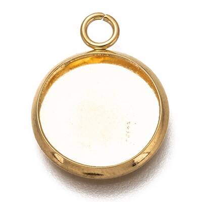 304 Stainless Steel Pendant Cabochon Settings