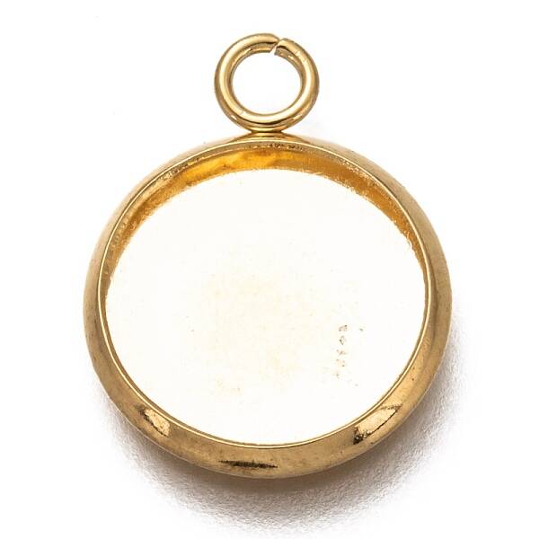 304 Stainless Steel Pendant Cabochon Settings
