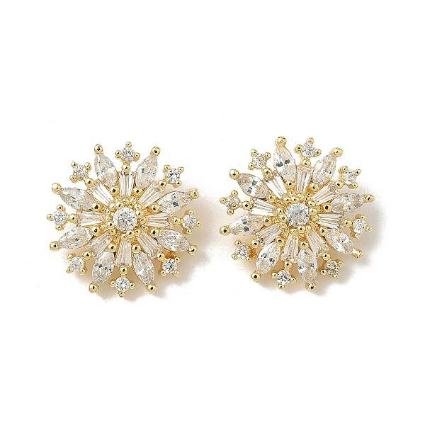 Brass Micro Pave Cubic Zirconia Pendants