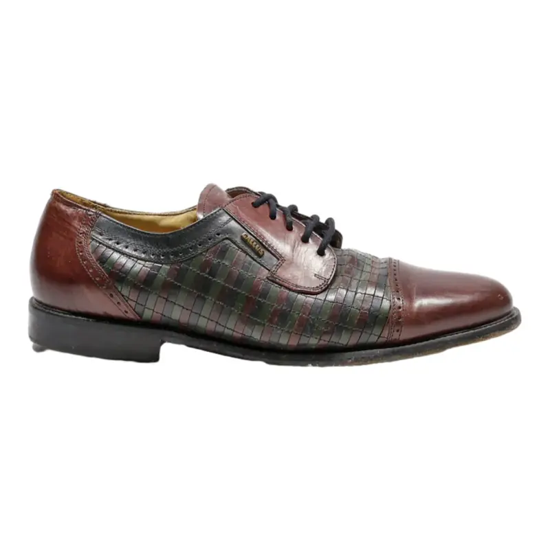 GALLUS LIBERTY Derby Shoes Brown Leather Mens UK 7.5