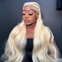 [30Inch for Only $119] Hot Star 613 Blonde 200% Density Straight and Body Wave HD Transparent 13x6 13x4 Lace Front Human Hair...