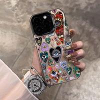 Heart & Eye Pattern Phone Case, Anti-drop Cellphone Protective Case, Total Protective Shockproof Mobile Phone Cover for iPhon...