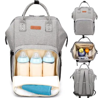 MomMed Diaper Bag Backpack, Multifunction Travel Back Pack Maternity Baby Changing Bags, Large Capacity, Waterproof and Styli...