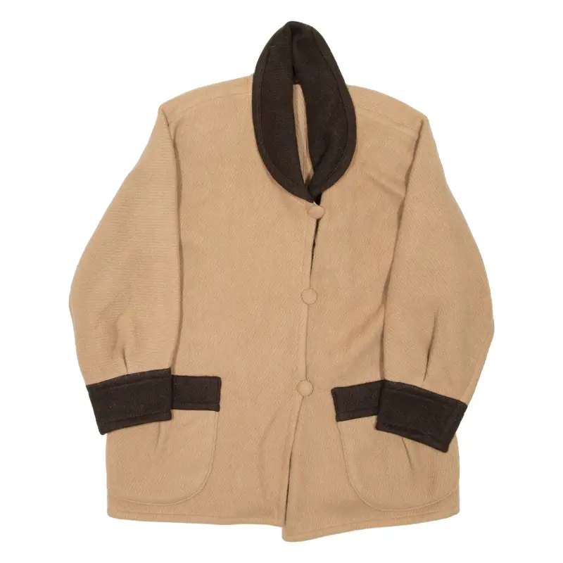 TIDSTRAND Womens Overcoat Coat Brown Wool M