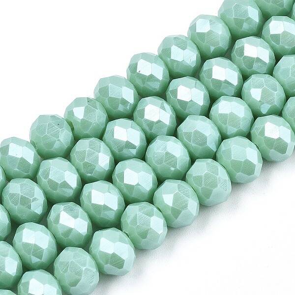 Electroplate Glass Beads Strands