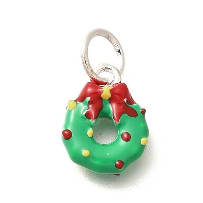 Christmas Theme Brass Enamel Charms