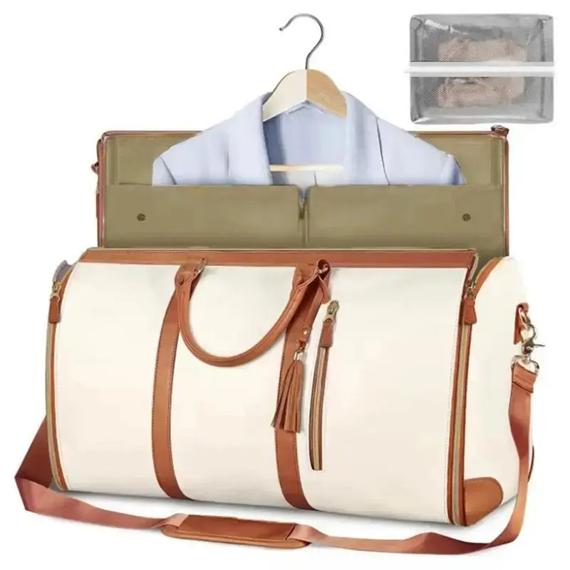 Large Capacity Travel Bag, 1 Count Multi-functional Garment Bag, Travel Clothing Luggage Bag, Handbag with Lanyard, Room Orga...