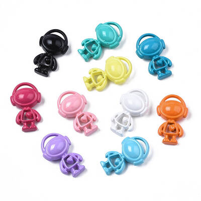 Spray Painted Alloy Pendants