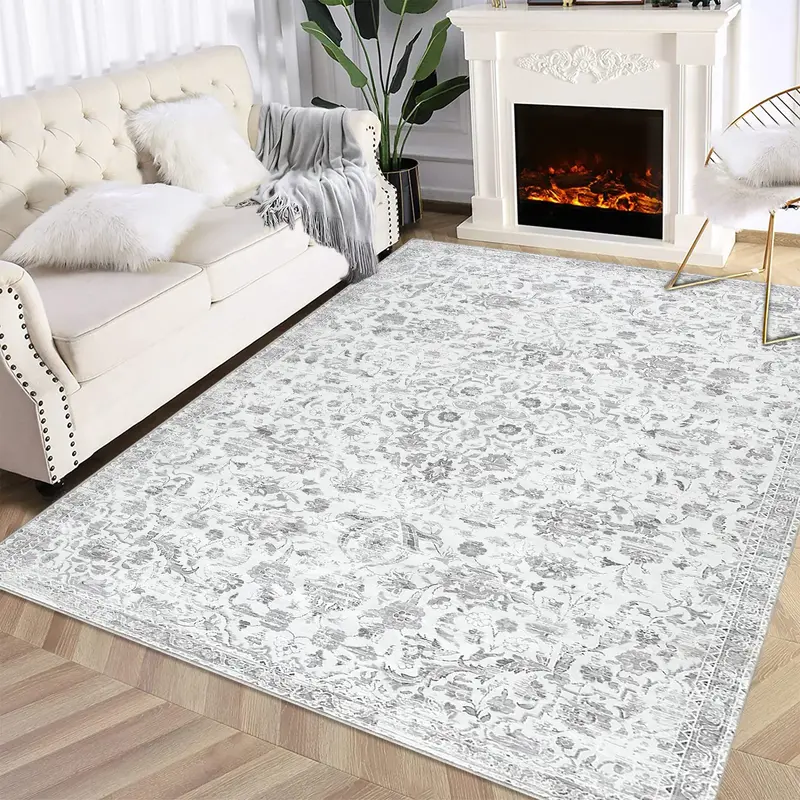 Garvee Large Rug 3x5 Washable Ultra Soft Rugs Non Slip Low Pile Carpet Large Living Room Rug for Farmhouse Nursery Bedroom Of...