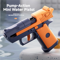 2PCS Pump-Action Mini Water Pistol, Handheld Non-Electric Water Blaster for Kids & Adults, Pocket-Size Summer Shooter, Stress...