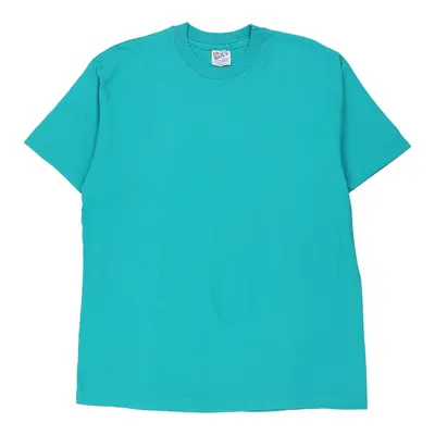Single Stitch Made in USA Hanes T-Shirt - XL Blue Cotton