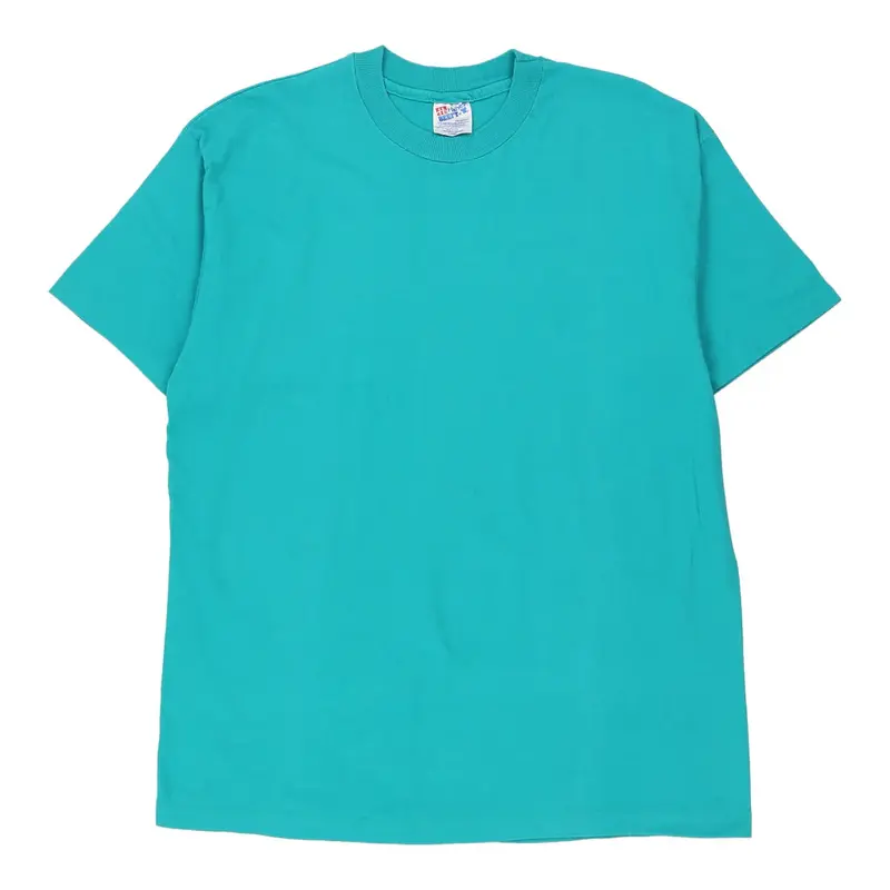 Single Stitch Made in USA Hanes T-Shirt - XL Blue Cotton