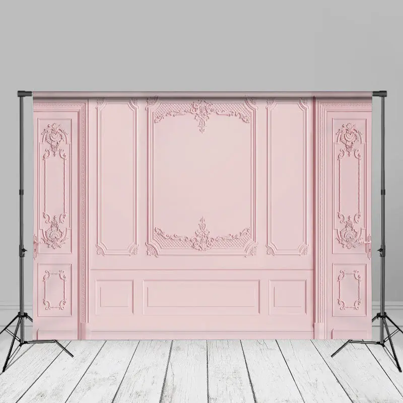 Pink Pattern Portrait Photography Studio Backdrop - Aperturee