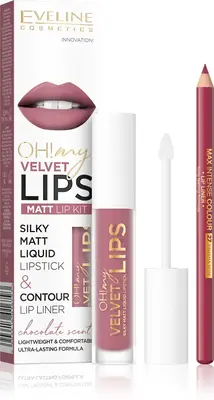 Eveline OH! My Velvet Lips Matt Lip Kit 13 Brownie Biscuits 4.5 ml